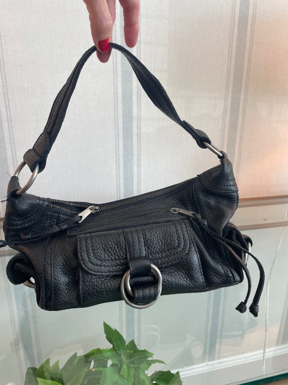Black Banana Republic Genuine Leather Satchel